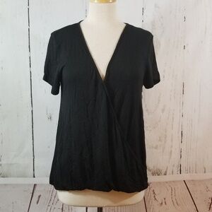 PINK ROSE Women's Black Blouse